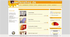 Desktop Screenshot of lamellenshop.de